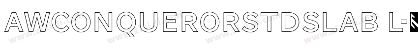 AWConquerorStdSlab L字体转换 AWConquerorStdSlab L字体转换